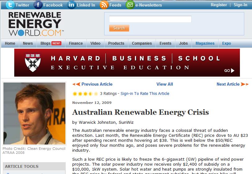 Renewable Energy World Article 