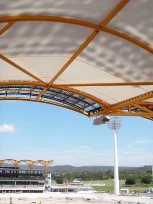 Shading on Carrara Stadium Light Towers