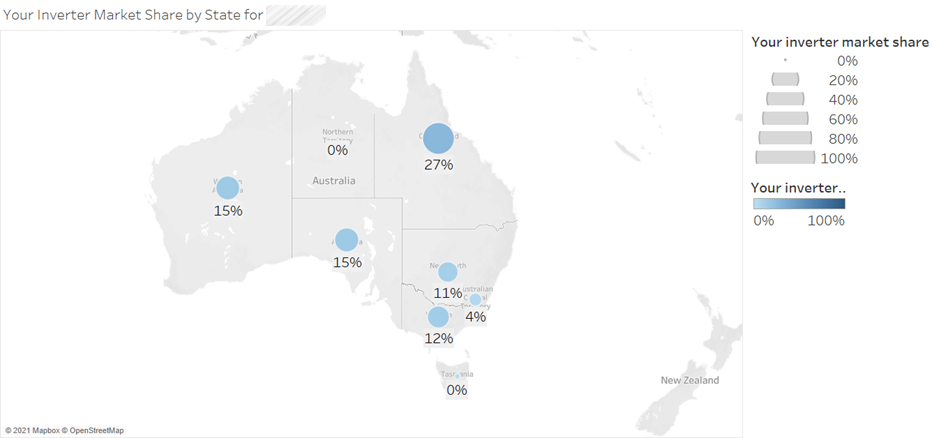 Market Share of Solar in states vary- MarketView OpenSolar